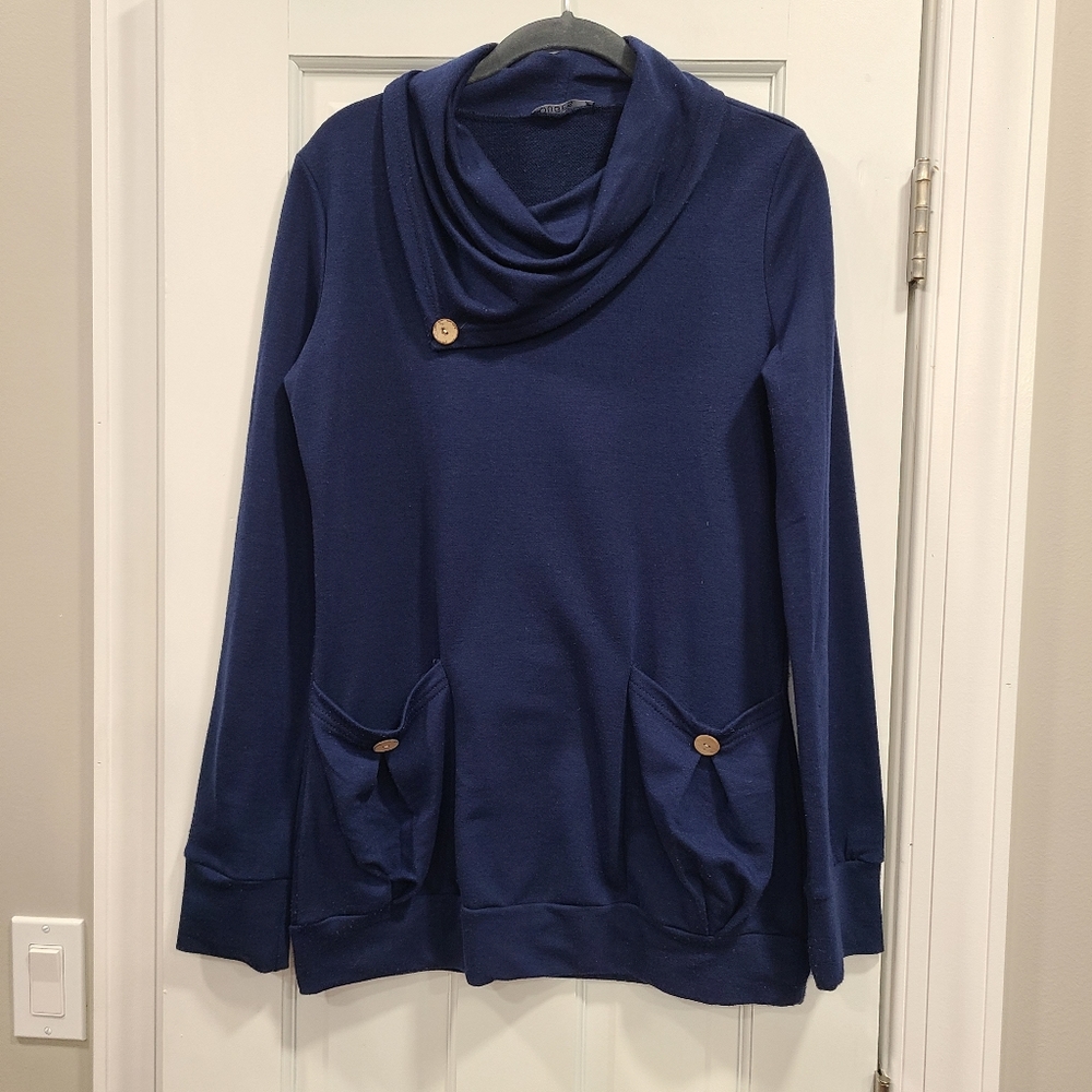 Ouges Womens Casual Tunic Tops With Pockets Long … - image 1